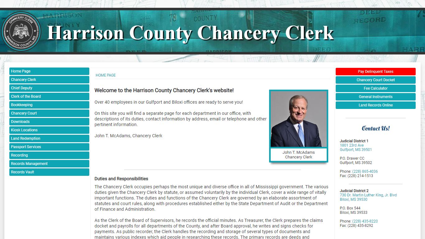 Harrison County, Mississippi Chancery Clerk